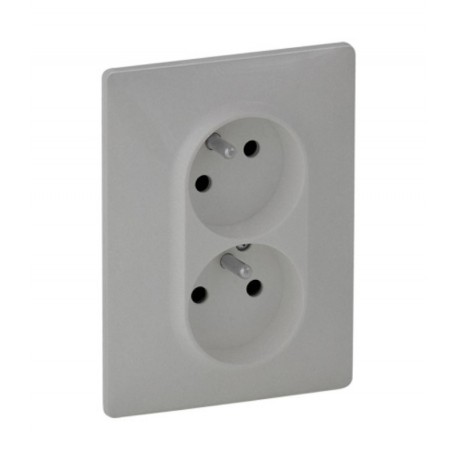 zásuvka 2-nás. Va Life pootoč.hliník